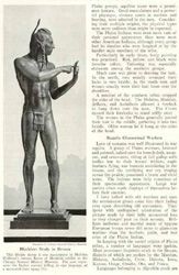 Loinclothed hobby; Obrzek dne - the picture od the day - awa rel - Blackfeet study in bronze  