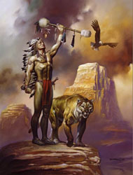 Loinclothed hobby; Obrzek dne - the picture od the day - awa rel - Boris Vallejo - Indian chief 