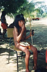 Loinclothed hobby; Obrzek dne - the picture od the day - awa rel -  Brazilian indigenous of the Waiapi