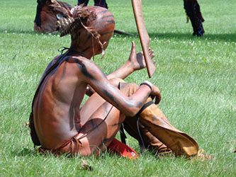 Loinclothed hobby; Obrzek dne - the picture od the day - awa rel -  Native indian reenacting