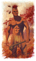 Loinclothed hobby; Obrzek dne - the picture od the day - awa rel - Iroquois wearing his loincloth only