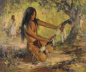 Loinclothed hobby; Obrzek dne - the picture od the day - awa rel - Marilyn Bendell, Young warrior  