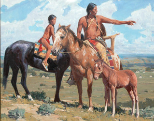 Loinclothed hobby; Obrzek dne - the picture od the day - awa rel - David Mann, Land of Their Fathers 