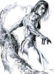 Loinclothed hobby; Obrzek dne - the picture od the day - awa rel - Boris Vallejo, Tarzan 