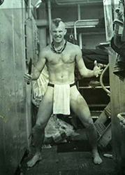 Loinclothed hobby; Obrzek dne - the picture od the day - awa rel -  Cpl. Jack Laivins and non-military Mohawk haircut, 1972  