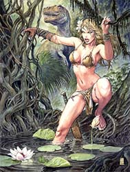 Loinclothed hobby; Obrzek dne - the picture od the day - awa rel - Milo Manara,  Marvels Savage Wolverine 