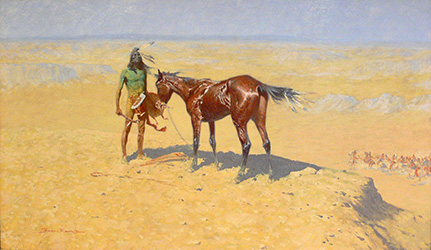 Loinclothed hobby; Obrzek dne - the picture od the day - awa rel - Frederic Remington - Ridden Down, 19051906    