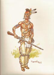 Loinclothed hobby; Obrzek dne - the picture od the day - awa rel - Autor: Richard Hook, Warriors at mthe  Little Bighorn 1876   