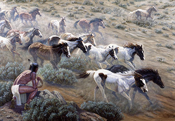 Loinclothed hobby; Obrzek dne - the picture od the day - awa rel - Gregory Perillo, Wild Mustangs