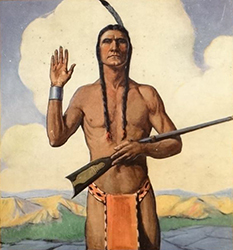 Loinclothed hobby; Obrzek dne - the picture od the day - awa rel -  With the indians in the rockies, James Willard Schultz  