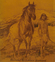 Loinclothed hobby; Obrzek dne - the picture od the day - awa rel -  Horse of two colors, ilustrace:  Lorence Bjorklund 