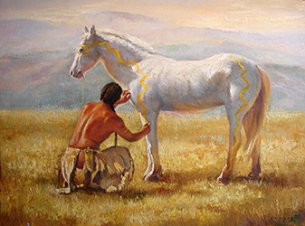 Loinclothed hobby; Obrzek dne - the picture od the day - awa rel - David Joaquin, Medicine Horse 
