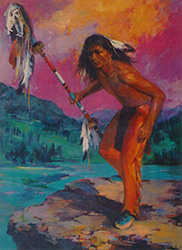 Loinclothed hobby; Obrzek dne - the picture od the day - awa rel - Joseph Henry Sharp, Images Of Dawn, Laguna Pueblo 