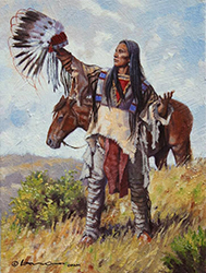 Loinclothed hobby; Obrzek dne - the picture od the day - awa rel - 1963 - Native indian warrior