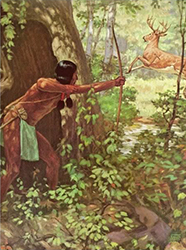 Loinclothed hobby; Obrzek dne - the picture od the day - awa rel - 1963 - Hunting indian