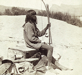 Loinclothed hobby; Obrzek dne - the picture od the day - awa rel -  Maiman, a Mojave Indian by Timothy O'Sullivan