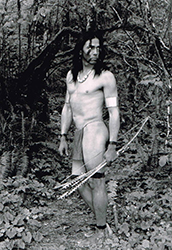 Loinclothed hobby; Obrzek dne - the picture od the day - awa rel -   Indian woodland warrior, naked, but loincloth