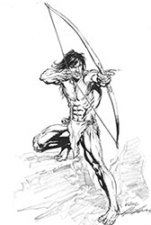 Loinclothed hobby; Obrzek dne - the picture od the day - awa rel - Neal Adams, Tarzan: Savage Bow