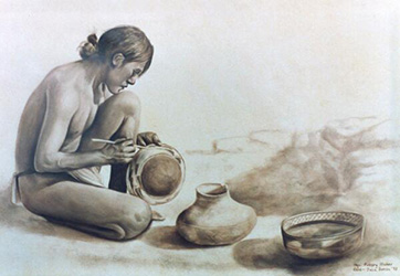 Loinclothed hobby; Obrzek dne - the picture od the day - awa rel - Julia Sweda, Hopi Pottery Maker