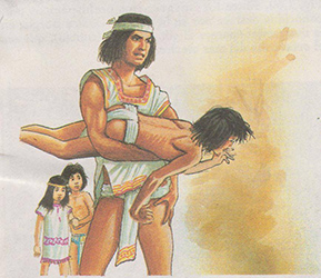 Loinclothed hobby; Obrzek dne - the picture od the day - awa rel - Aztec Children punishment