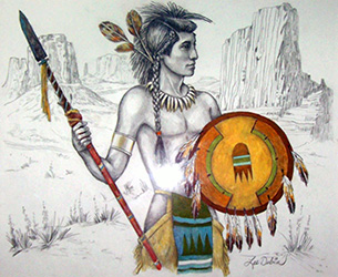 Loinclothed hobby; Obrzek dne - the picture od the day - awa rel - Lee Dubin, indian warrior