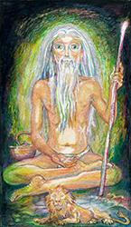 Loinclothed hobby; Obrzek dne - the picture od the day - awa rel - Jane Adams, The Hermit -  Sage in a Cave