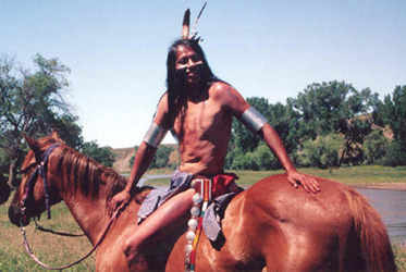 Loinclothed hobby; Obrzek dne - the picture od the day - awa rel - Indian rider<