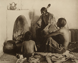 Loinclothed hobby; Obrzek dne - the picture od the day - awa rel - Karl Moon, The Story Teller, Taos - Indian Legends<