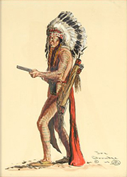 Loinclothed hobby; Obrzek dne - the picture od the day - awa rel - Joe Grandee, armed indian