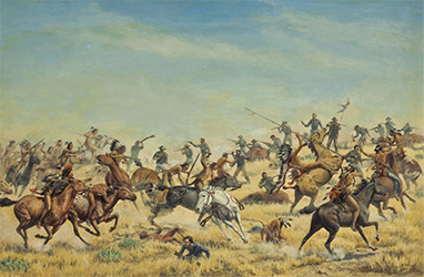 Loinclothed hobby; Obrzek dne - the picture od the day - awa rel - Theodore B. Pitman, Custer's last stand, 1952