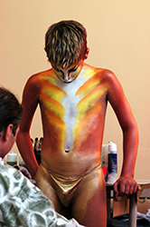 Loinclothed hobby; Obrzek dne - the picture od the day - awa rel - Bodypainting, NovelArt - Tiger style