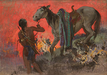 Loinclothed hobby; Obrzek dne - the picture od the day - awa rel - John Young-Hunter, Santa Fe Trail Ablaze