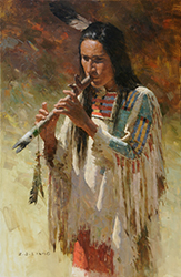 Loinclothed hobby; Obrzek dne - the picture od the day - awa rel - Z. S. Liang, The Flute Player