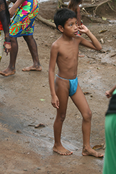 Loinclothed hobby; Obrzek dne - the picture od the day - awa rel - DelAnn Dowling, Embera Indian Village - Panama