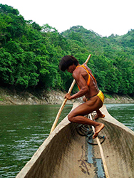 Loinclothed hobby; Obrzek dne - the picture od the day - awa rel -Panama, Embera indians