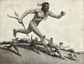 Loinclothed hobby; Obrzek dne - the picture od the day - awa rel - Wendell Macrae - Running Indian