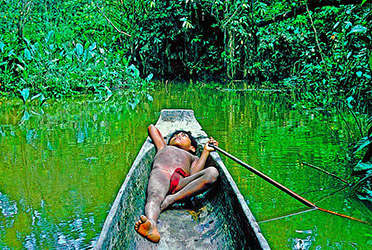 Loinclothed hobby; Obrzek dne - the picture od the day - awa rel - Photo by Victor Englebert, Noanama Boy Under The Spell Of A Forest Vault