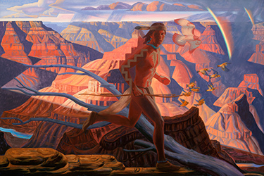 Loinclothed hobby; Obrzek dne - the picture od the day - awa rel - Bryan Haynes,  Havasupai Grand Canyon