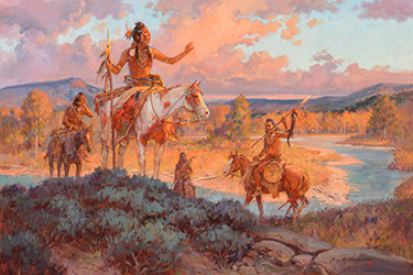 Loinclothed hobby; Obrzek dne - the picture od the day - awa rel - Roy Andersen, A Blackfoot Lance