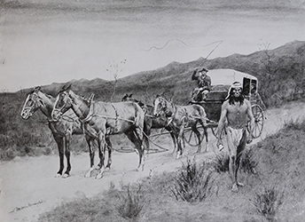 Loinclothed hobby; Obrzek dne - the picture od the day - awa rel - Frederic Remington,  each black-haired desert figure 