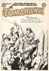 Loinclothed hobby; Obrzek dne - the picture od the day - awa rel -  Bob Brown, Tomahawk #16 - comic cover - March 1953