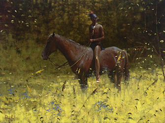 Loinclothed hobby; Obrzek dne - the picture od the day - awa rel - Doug Hall, Shawnee in a Yellow Field