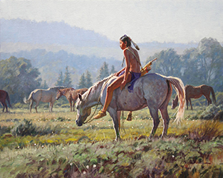 Loinclothed hobby; Obrzek dne - the picture od the day - awa rel -  Martin Grelle, Misty Morning Guardian