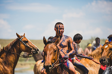 Loinclothed hobby; Obrzek dne - the picture od the day - awa rel - Photo by Andy Austin, Little Bighorn Reenactment, Montana, 2018