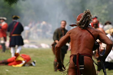 Loinclothed hobby; Obrzek dne - the picture od the day - awa rel - Native indian reenacting (USA)