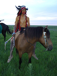 Loinclothed hobby; Obrzek dne - the picture od the day - awa rel - Native indian reenacting, USA