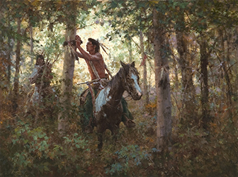 Loinclothed hobby; Obrzek dne - the picture od the day - awa rel - Howard Terpning, Offerings to the Sun, 1986