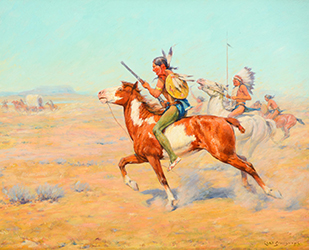 Loinclothed hobby; Obrzek dne - the picture od the day - awa rel - Charles Schreyvogel, Indian Warriors