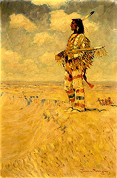 Loinclothed hobby; Obrzek dne - the picture od the day - awa rel - Art of Frederic Remington, The Last of His Tribe