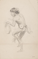 Loinclothed hobby; Obrzek dne - the picture od the day - awa rel - Charles Marion Russell, Dancing Indian Man